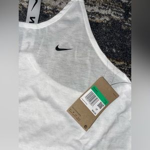 White Nike gym tank top